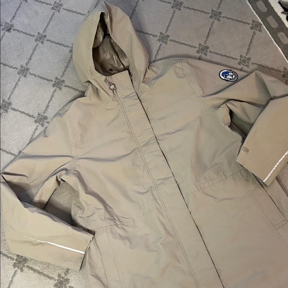 Lands' End Women's Hooded Snow Jacket in Light Taupe